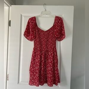 Abercrombie & Fitch Flutter Sleeve Floral Dress